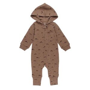 L'OVEDBABY - Organic Zipper Romper Mountain Latte